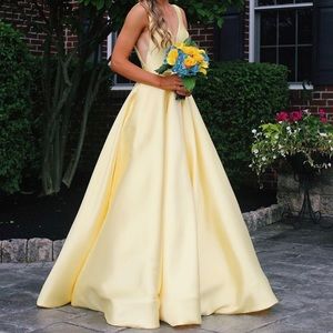 Sherri Hill 51856 Yellow Ball Gown